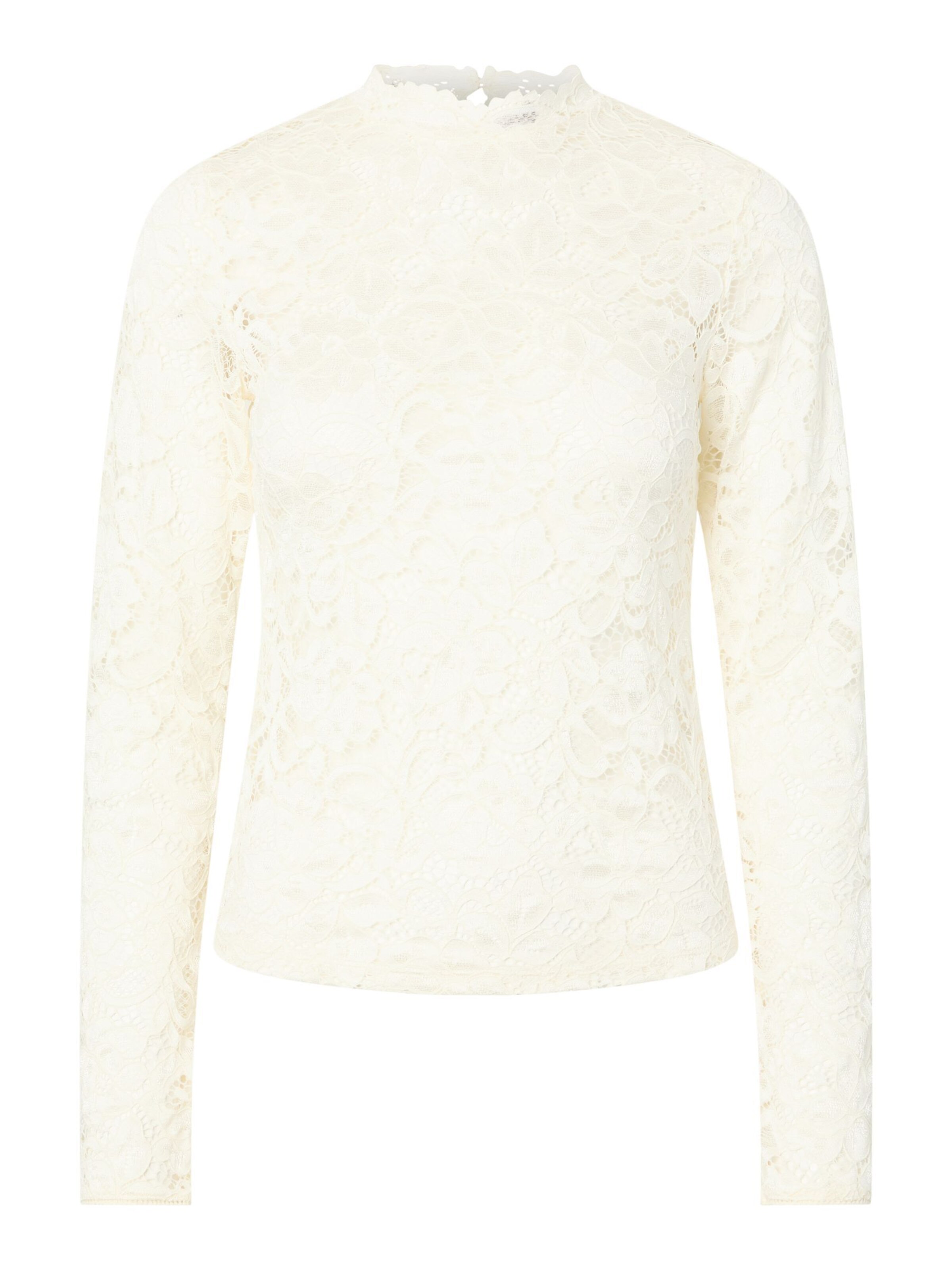 YAS Blouse 'YASLacey' in Beige: front