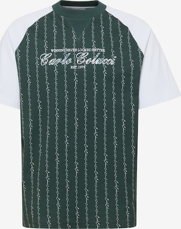 T-Shirt 'Fara' Carlo Colucci en vert : devant