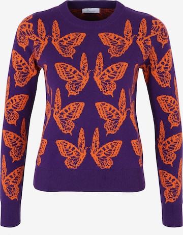 PRINCESS GOES HOLLYWOOD Strickpullover Pullover mit Schmetterlingen in Lila: predná strana