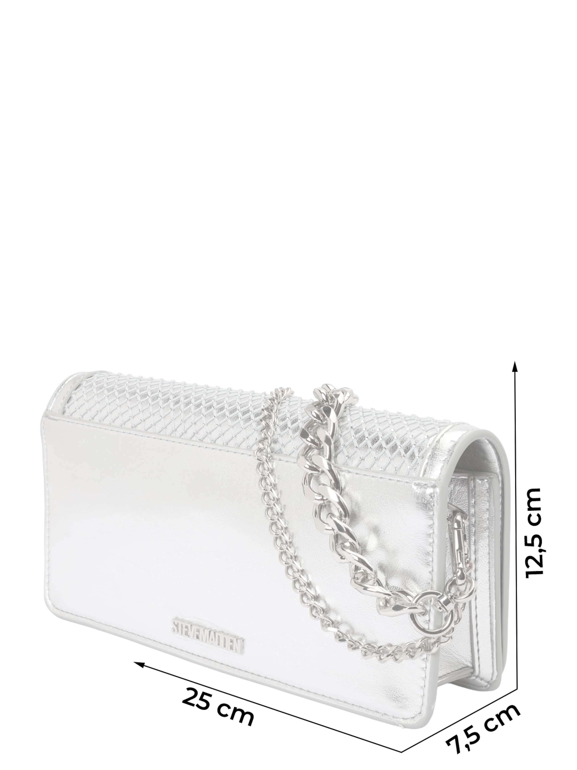 STEVE MADDEN Válltáska 'Btaya' - ezüst: elől