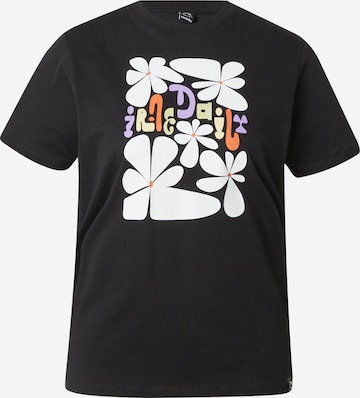 Iriedaily T-Shirt 'De La Fleur' in Schwarz: predná strana
