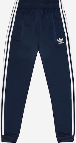 ADIDAS ORIGINALS Zwężany krój Spodnie 'Adicolor Sst' w kolorze niebieski: przód