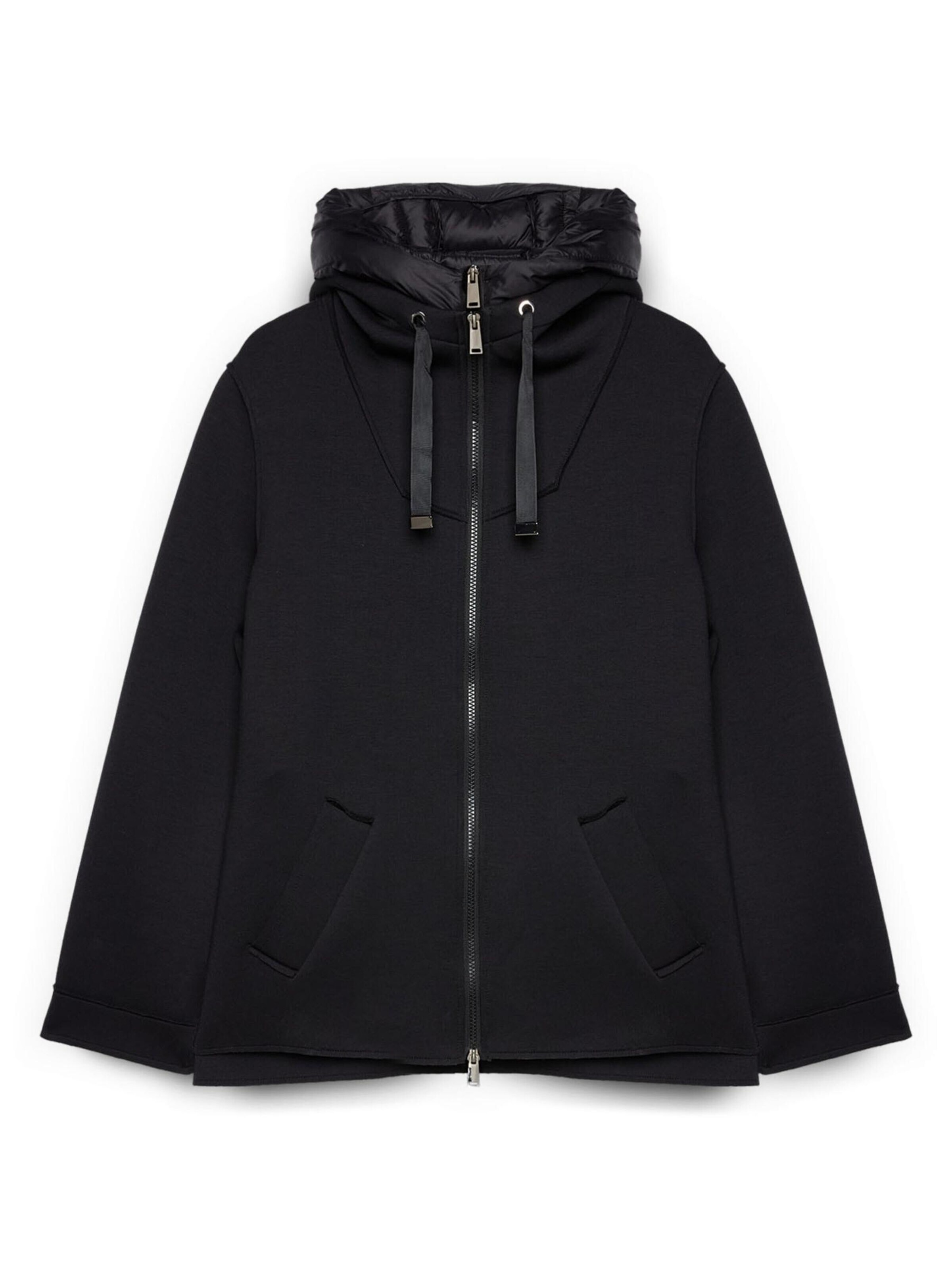 Cappotto invernale di Fiorella Rubino in nero: frontale