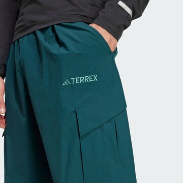 ADIDAS TERREX Loose fit Outdoor trousers 'Xploric' in Green
