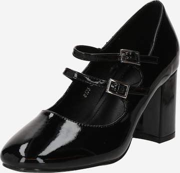 Dorothy Perkins - Sapatos de salto 'Cedar Patent Jane' em preto: frente