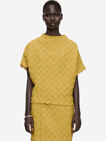 T-shirt Adolfo Dominguez en jaune : devant