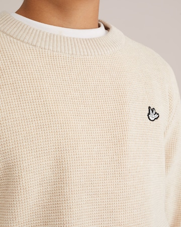 WE Fashion Свитер в Бежевый
