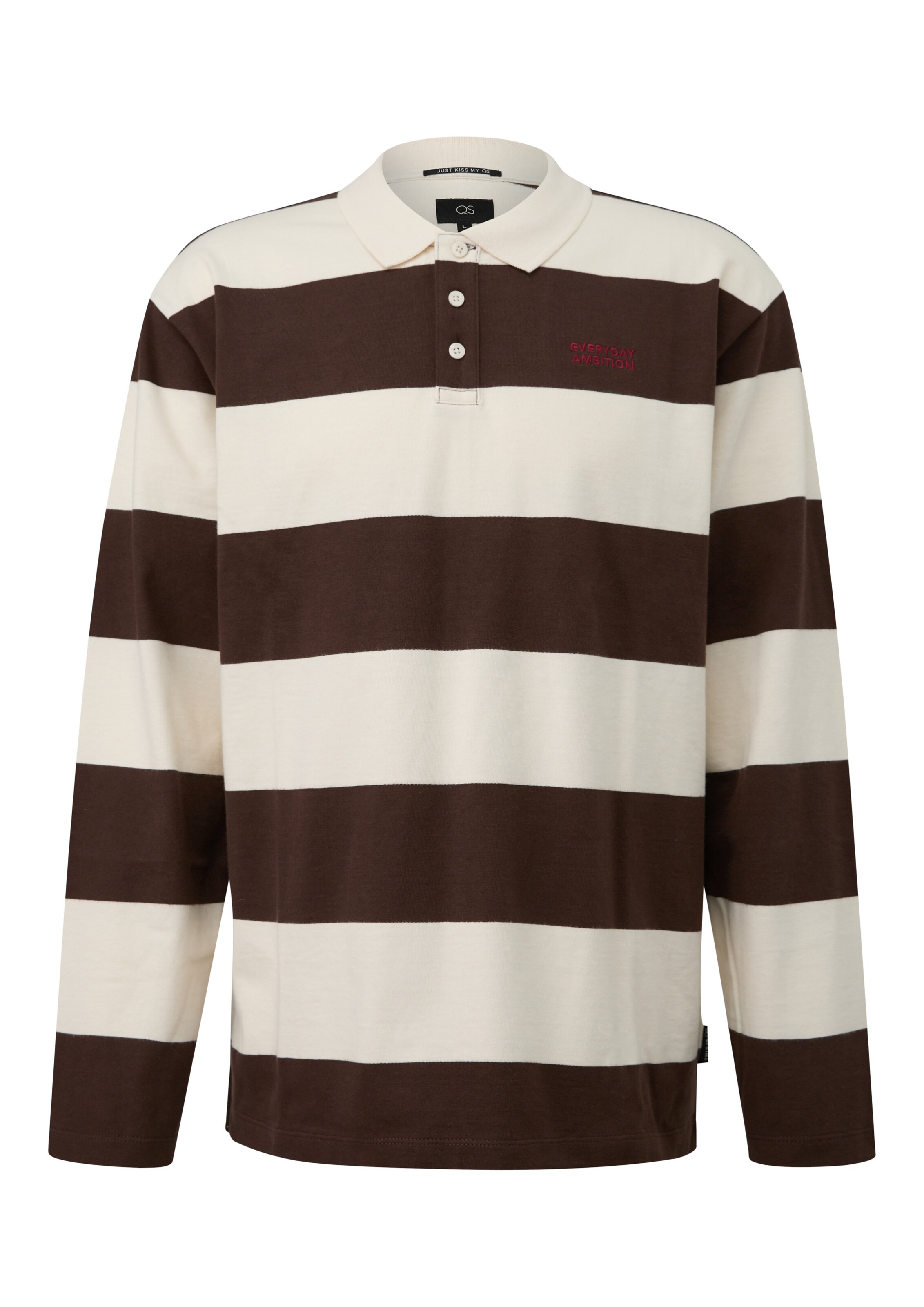 QS Shirt in L in Cream / Dark brown, Item view