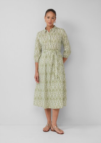s.Oliver BLACK LABEL Blousejurk in Groen: voorkant