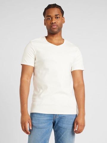 T-Shirt 'Amado' MUSTANG en beige : devant