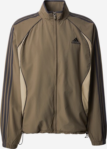 ADIDAS ORIGINALS Átmeneti dzseki 'Teamgeist Adicolor Originals' - szürke: elől