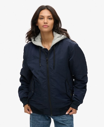 Superdry Übergangsjacke in Blau: Vorderseite