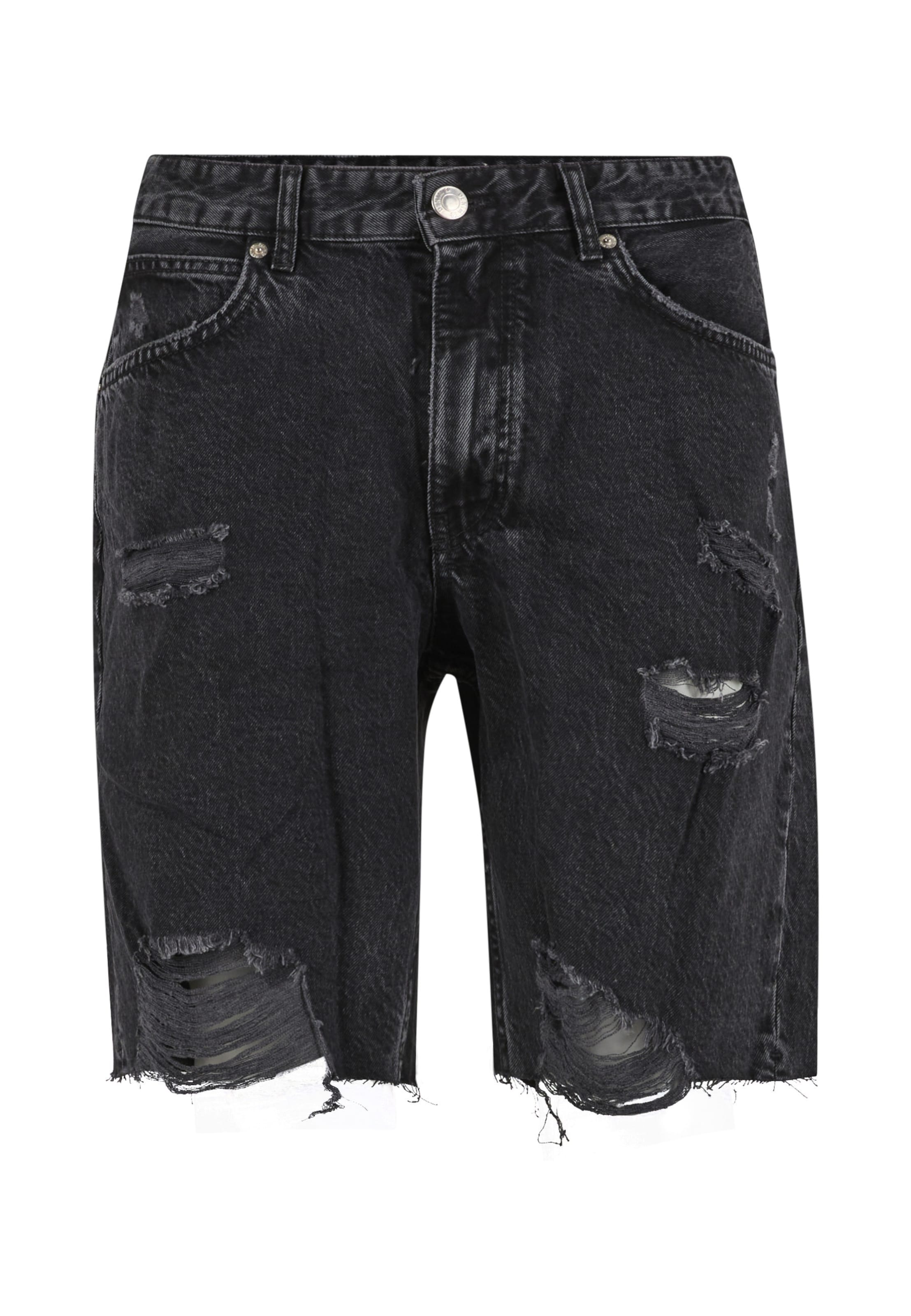 2Y Premium Loosefit Jeans in Schwarz: Vorderseite