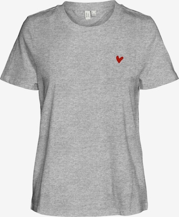 VERO MODA Shirt 'VMVIVA' in Grey: front