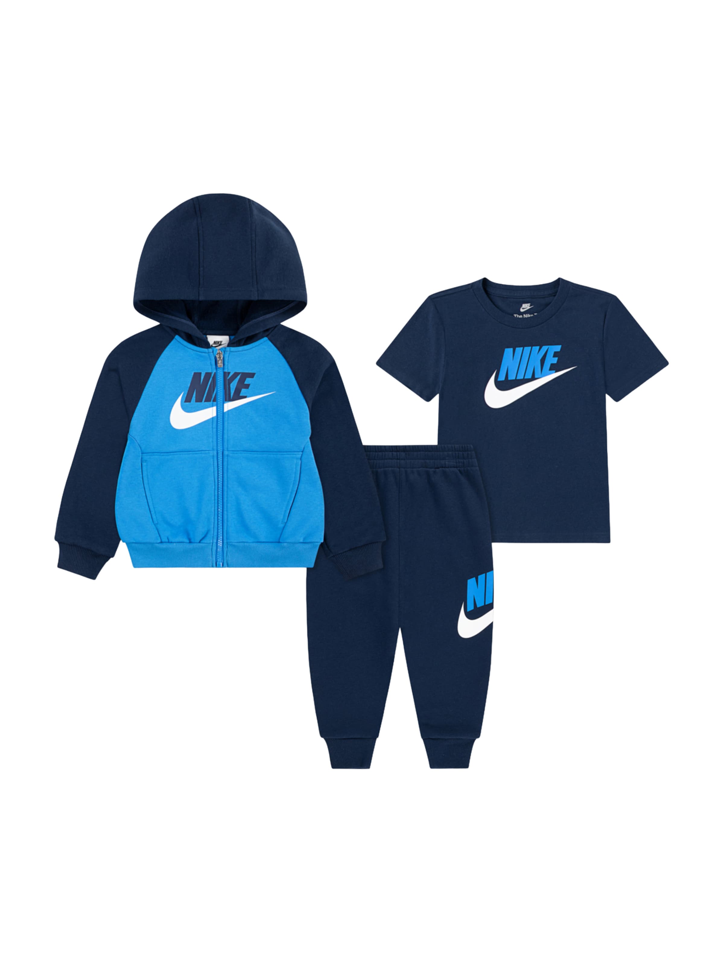 Nike Sportswear Set in Blue: front