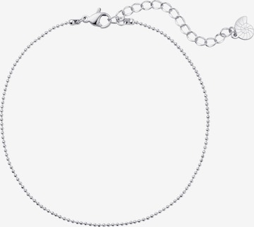 Bijoux de pied 'Bead Line' Hey Happiness en argent : devant