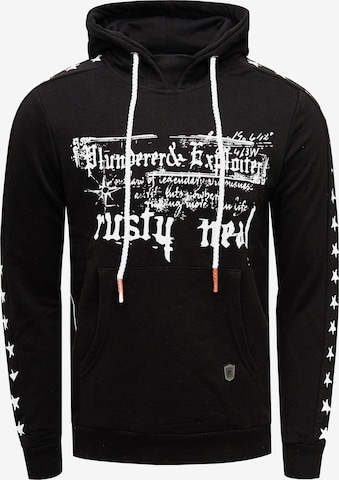 Rusty Neal Sweatshirt in Black: front