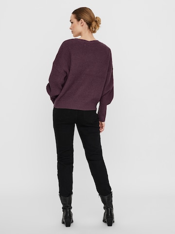 Cardigan 'VMLEA' VERO MODA en violet
