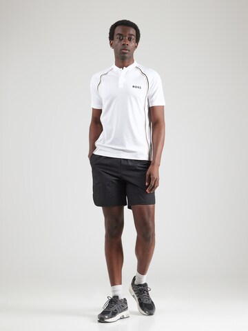 BOSS - Camiseta 'Pariq TOC Mesh' en blanco