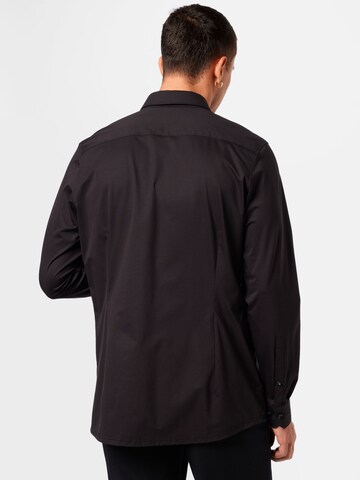 OLYMP Slim Fit Hemd in Schwarz