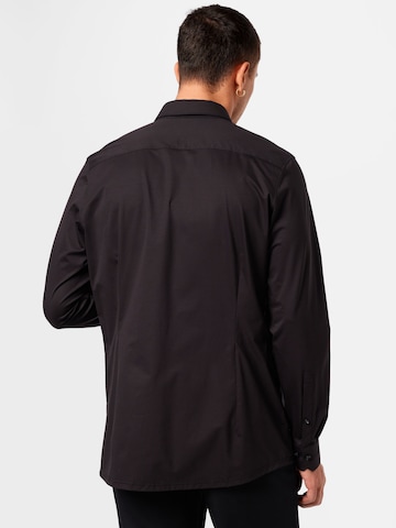 OLYMP Slim fit Button Up Shirt in Black