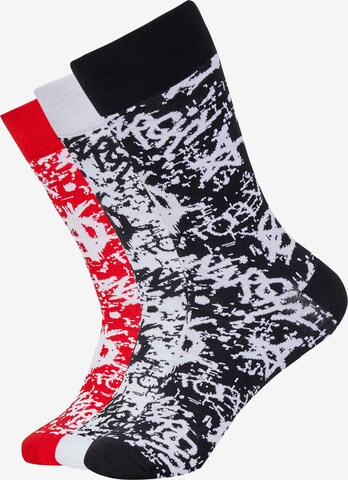 Mxthersocker Socks 'UNHINGED - ANARCHY' in Red: front