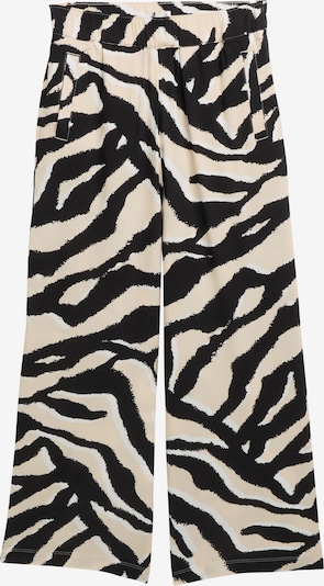 TOM TAILOR Housut värissä kerma / musta / valkoinen, Tuotenäkymä