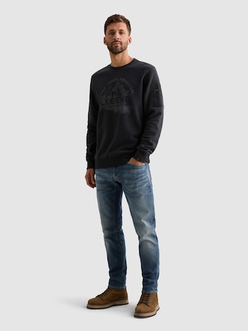 PME Legend Sweatshirt 'Sweatshirt in peached fleece with flight pocket' i blå