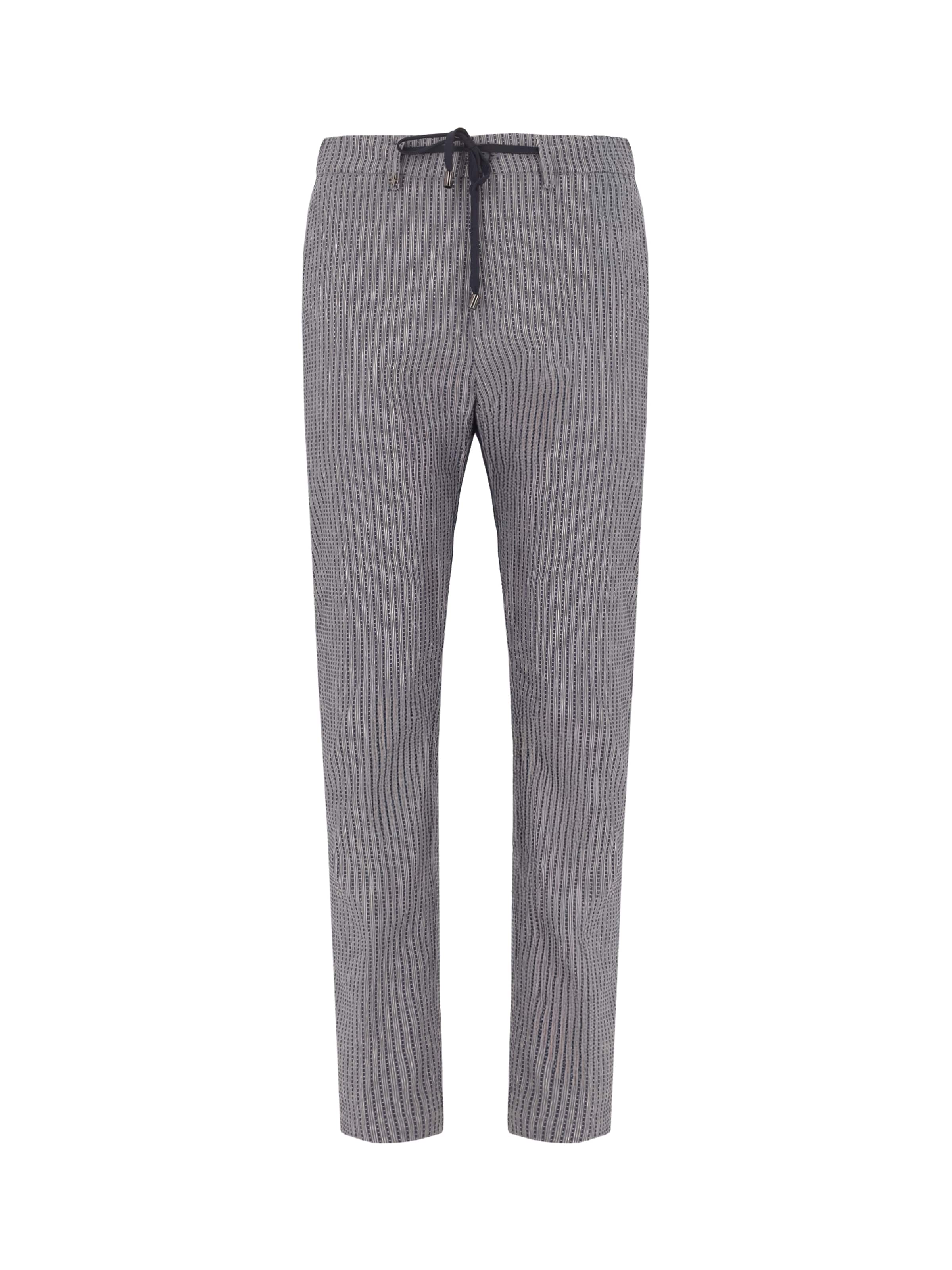 Distretto12 Regular Chino 'T. ACERO' in Grijs: voorkant
