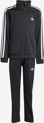 ADIDAS ORIGINALS Sweat suit 'Firebird' in Black: front