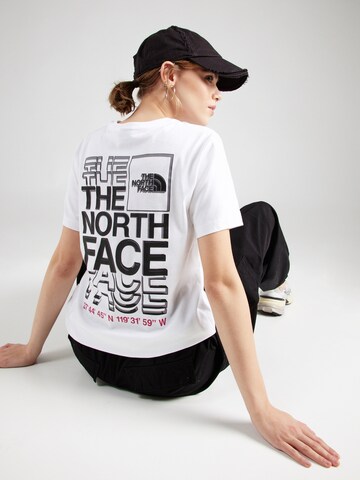 THE NORTH FACE - Camiseta 'COORDINATES' en blanco