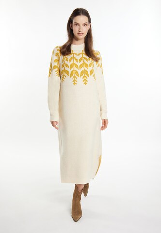 Usha Knit dress 'Lurea' in Beige