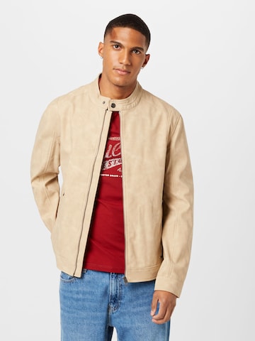 GUESS Between-Season Jacket in Beige: front