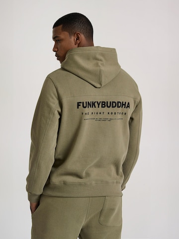 Sweat-shirt Funky Buddha en vert : devant