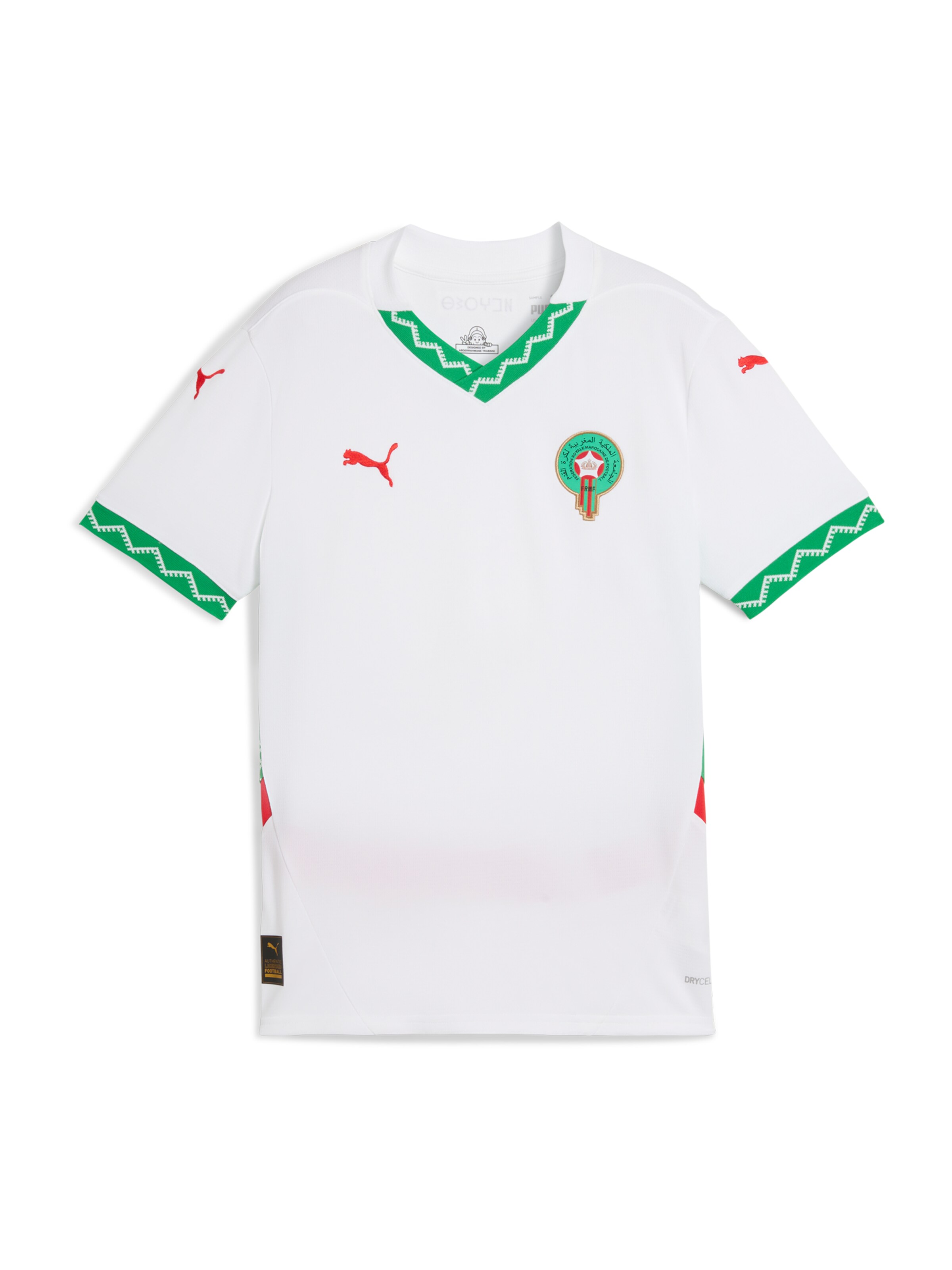 PUMA Λειτουργικό μπλουζάκι 'Marokko 2025' σε λευκό: μπροστά