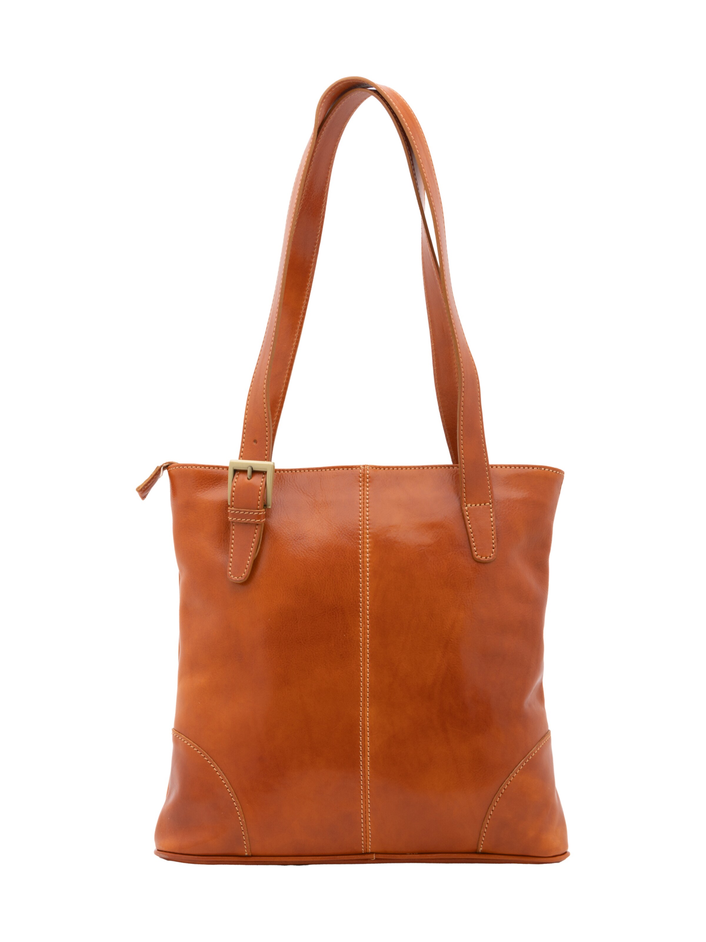 Borsa a spalla 'Borsa a Spalla Donna Pelle Vacchetta - Chiusura Zip' di I Fratelli in beige