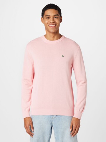 LACOSTE Regular Fit Pullover in Pink: predná strana