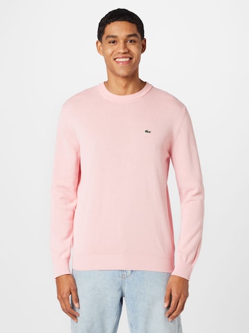 LACOSTE Regular fit Sweater in Pink: front