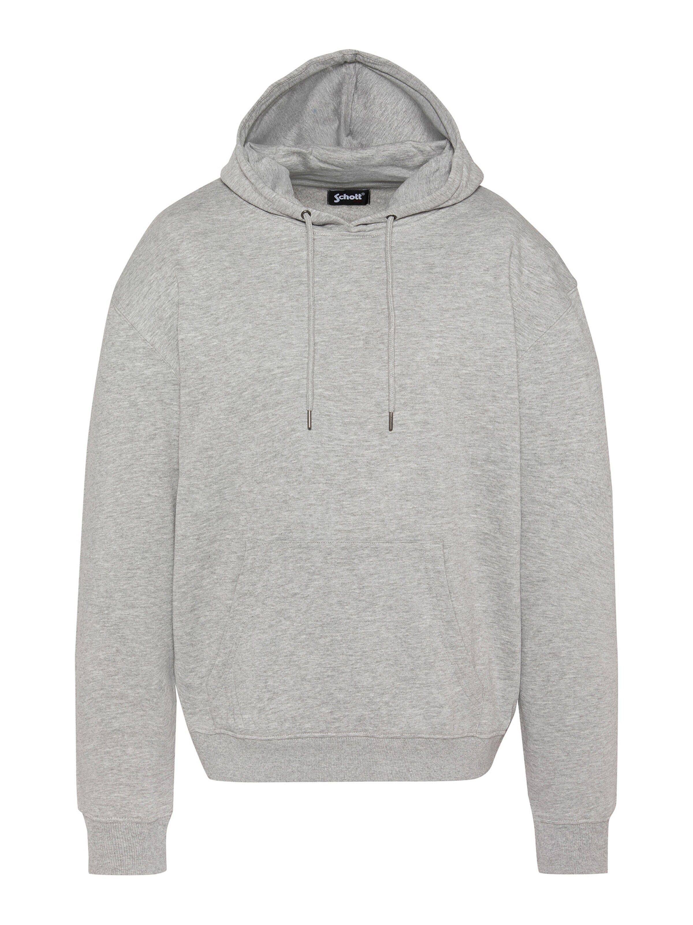 Schott NYC Sweatshirt in Grey: front