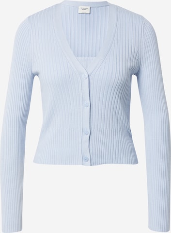 Abercrombie & Fitch Knit Cardigan in Blue: front