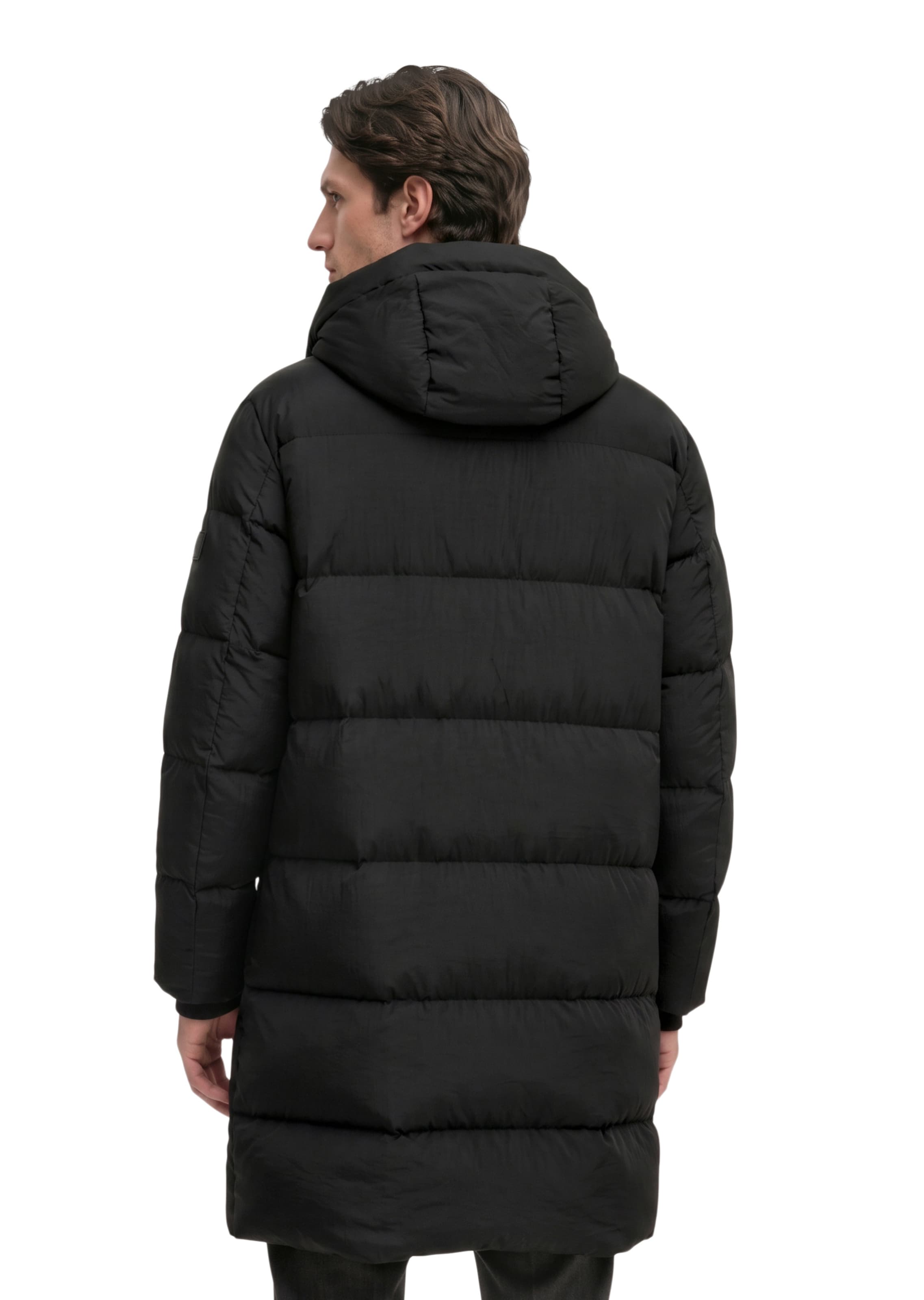 Marc O'Polo Wintermantel in Schwarz: Rückseite