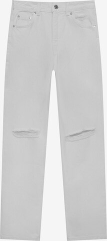 Pull&Bear Regular Jeans in Weiß: predná strana