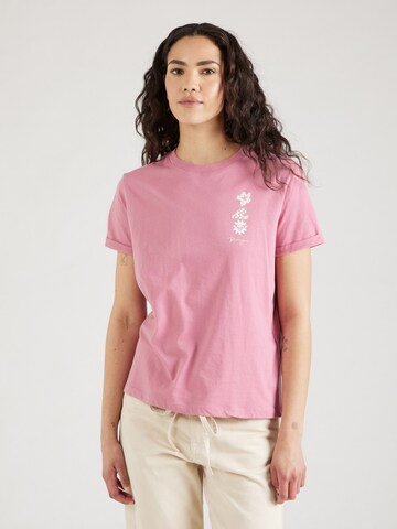 ROXY Tričko 'OCEANREGULAR' – pink: přední strana