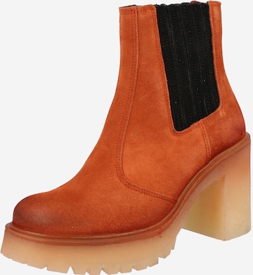 FELMINI Chelsea Boots 'Combi' in Orange: front