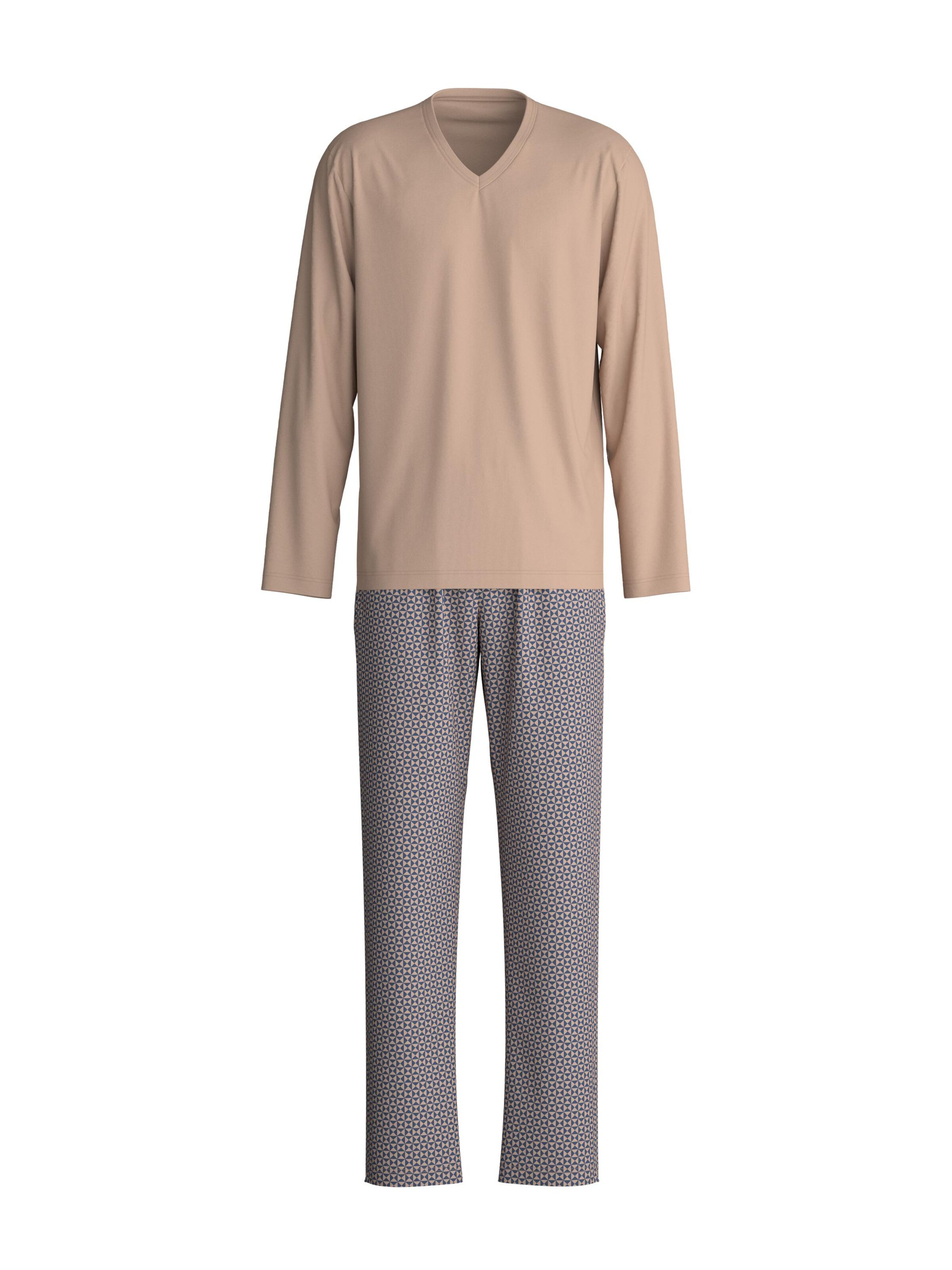 CALIDA Pyjama lang‌‌‌‌‌‌‌‌‌‌ in Braun: Vorderseite