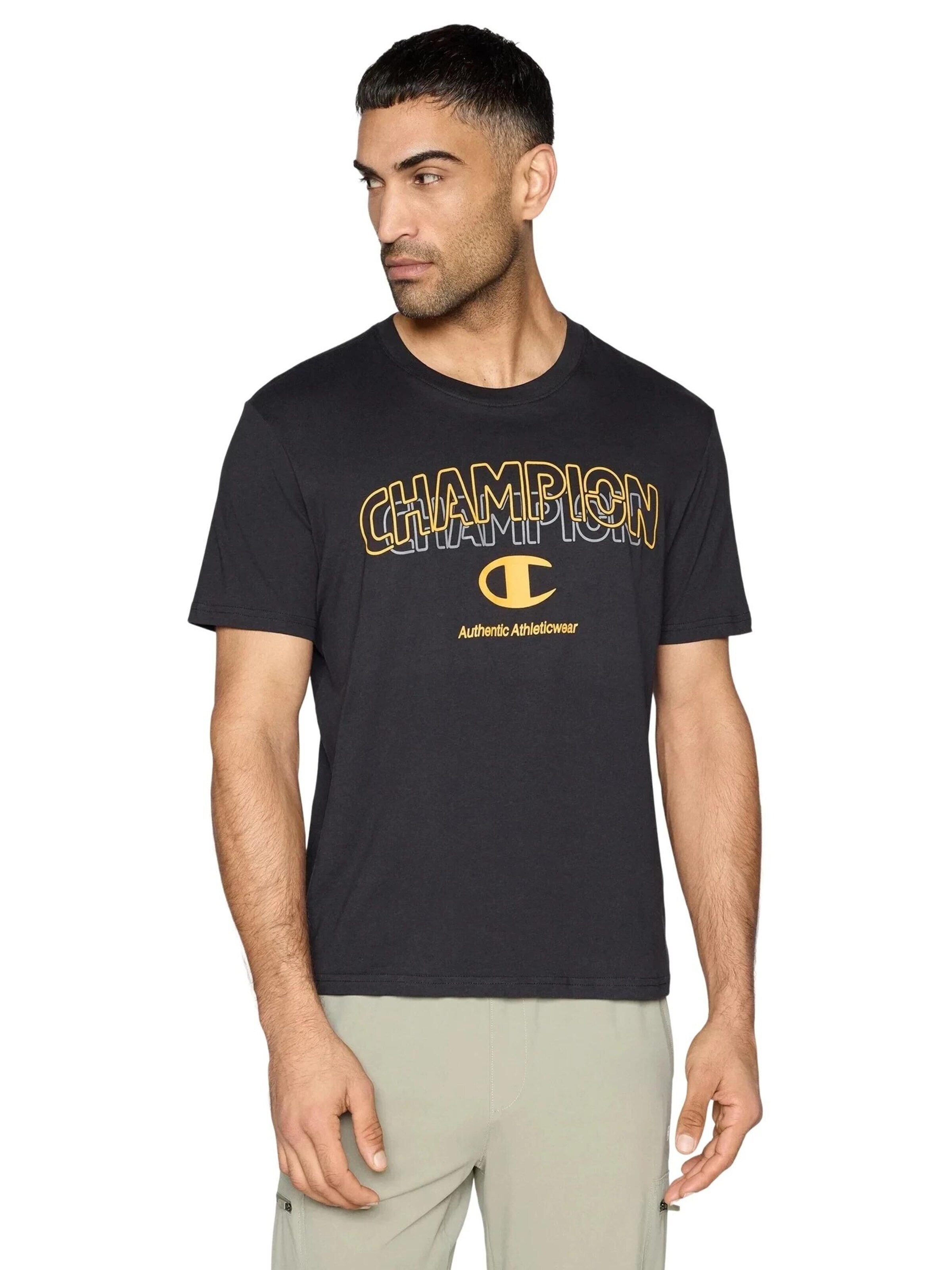 Champion -DO NOT USE- Shirt 'Camiseta champion negra icons graphic tee'‌‌‌‌ in Schwarz: Vorderseite