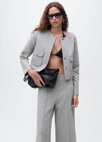 MANGO Blazer in Grey: front