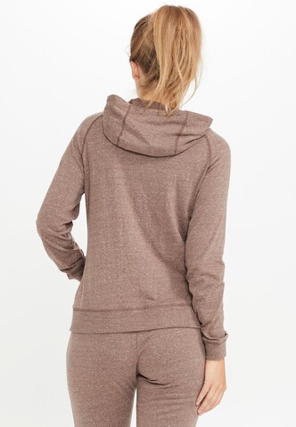 Athlecia Athletic Zip-Up Hoodie 'CHESTINE' in Brown