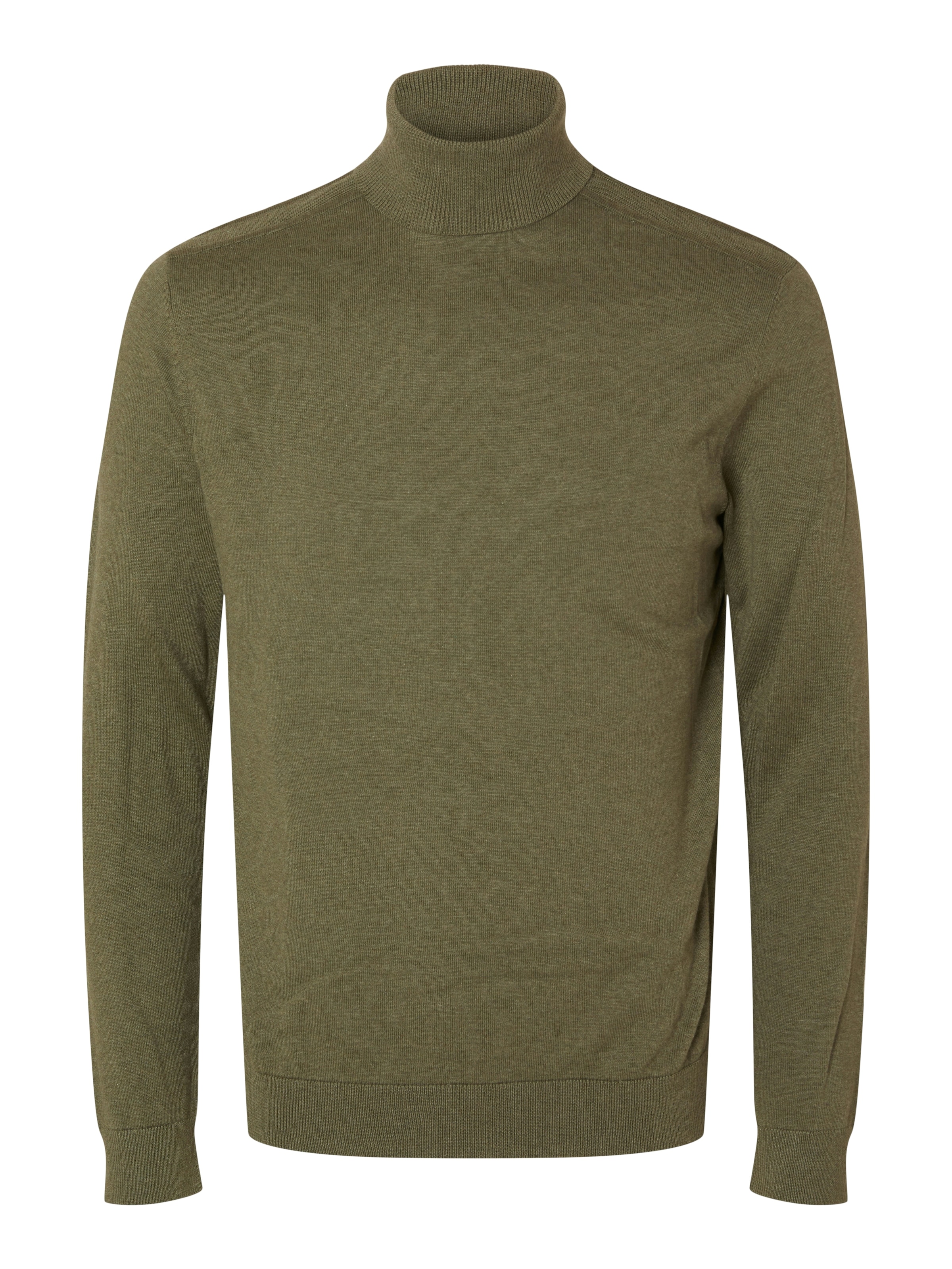 SELECTED Pullover 'Berg' in Grün: Vorderseite