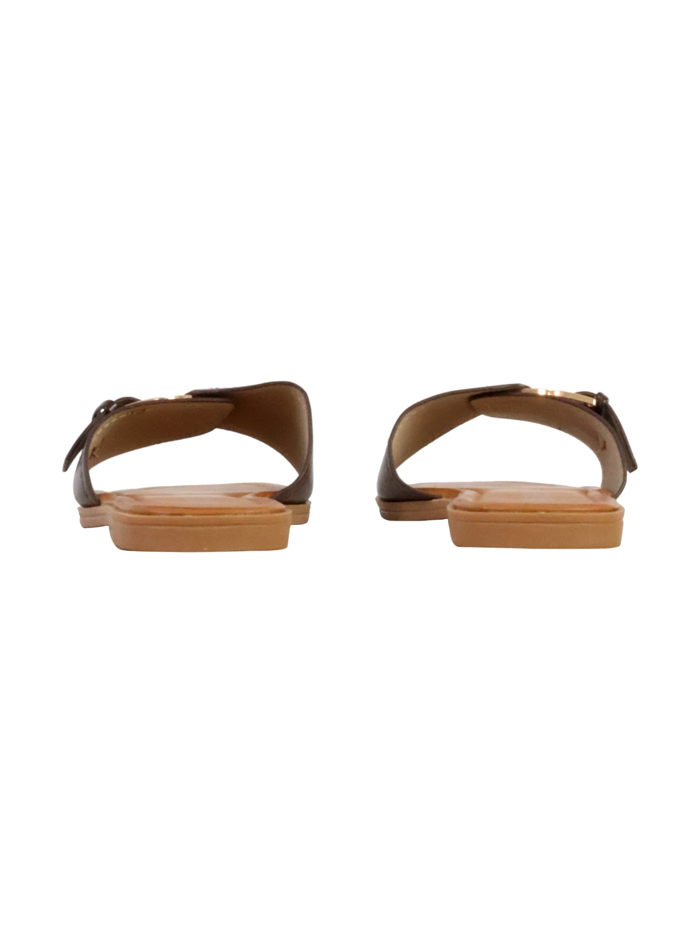 Joia - Sandalias 'Flache Sandalen zum Hineinschlüpfen' en marrón